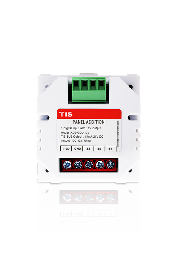 Panel addition 3 digital dry inputs - 12V output - TIS