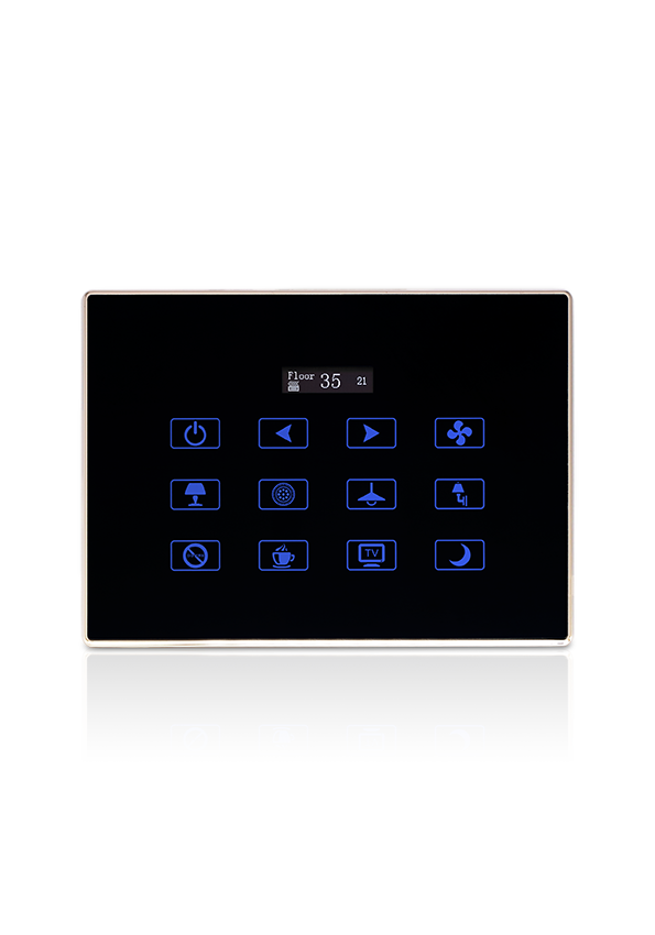 TIS Luna bedside touch panel ikiwa na thermostat