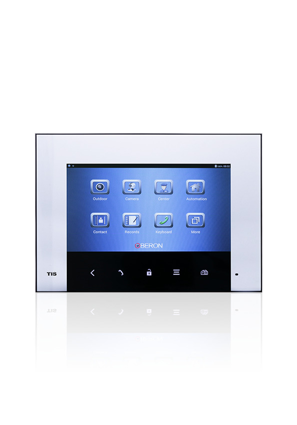 Oberon 7”壁式触摸屏，基于安卓的门铃面板