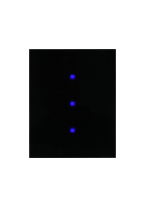 Interrupteur lumineux WIFI – Cadran Venera 3 gang – technologie TIS