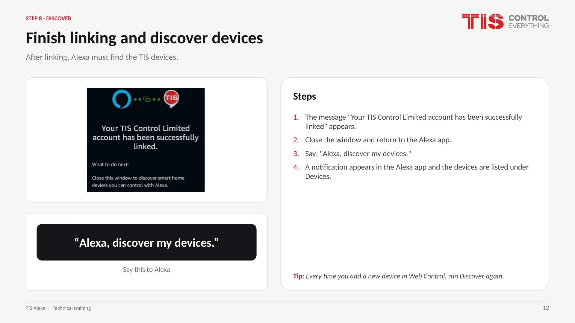 TIS Voice Control with Alexa - slide 12