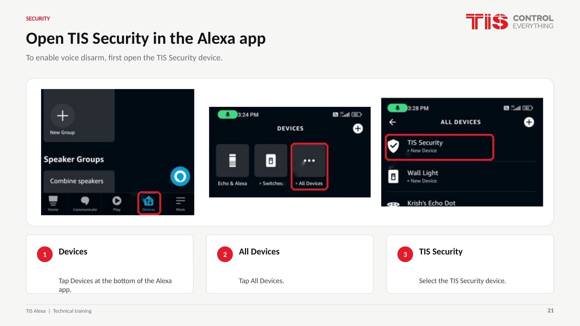 TIS Voice Control with Alexa - slide 21