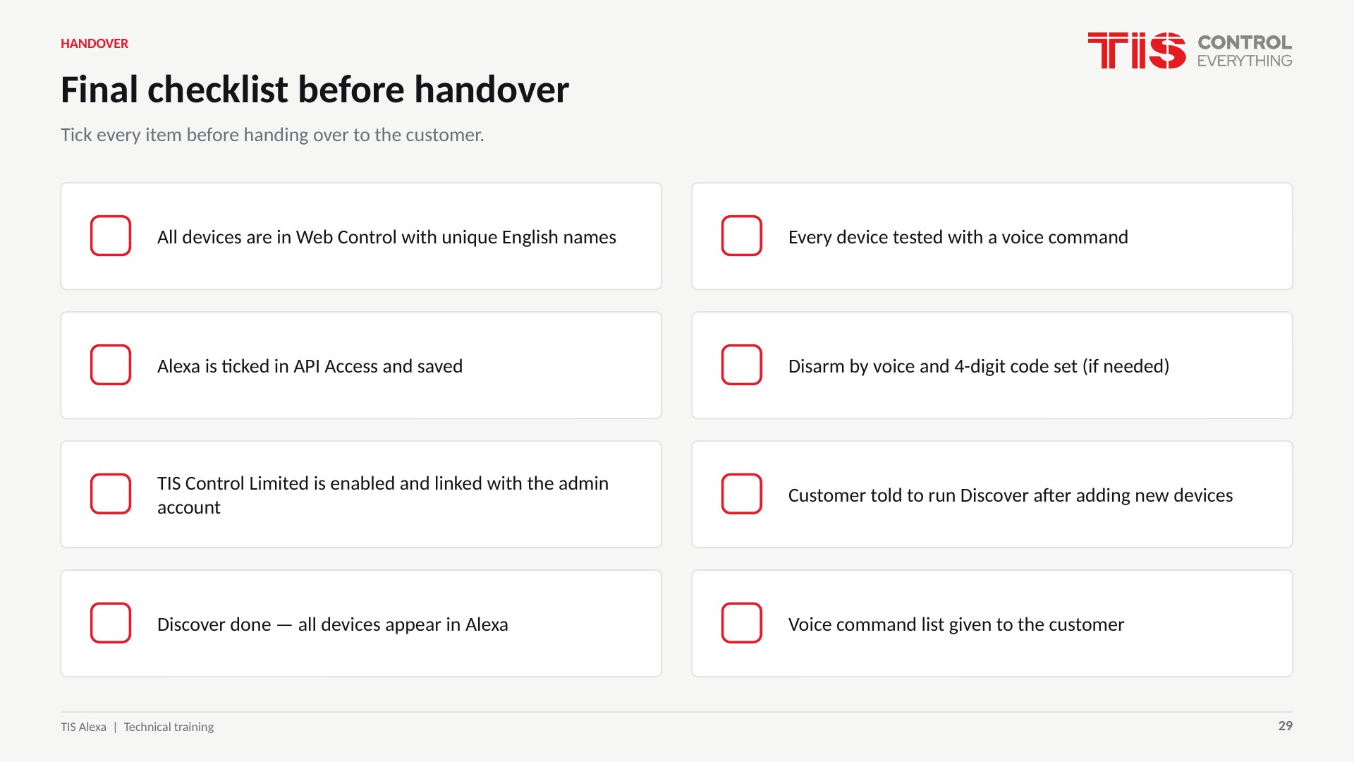 TIS Voice Control with Alexa - slide 29