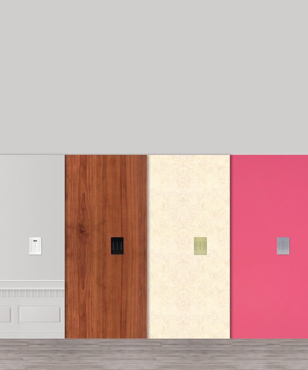Se adapta a todos los diseños y colores de pared – Serie Mars Switch de TIS