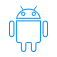 Ikona smartfona z Androidem