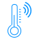 Sensor of temperature icon